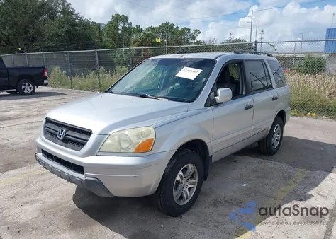 2005 Honda Pilot Ex-L from USA, damaged, VIN 5FNYF18625B015530